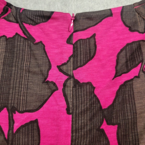 Boden Size 4R Women's Dress Pink Floral Faux Wrap Jersey Knee Length‎ Stretch - Picture 12 of 13